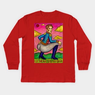 Simón Bolivar Kids Long Sleeve T-Shirt